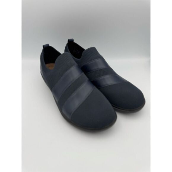 Clarks Collection Womens Navy Blue Sashlyn Edge Slip On Shoes Size 9 - Picture 2 of 8